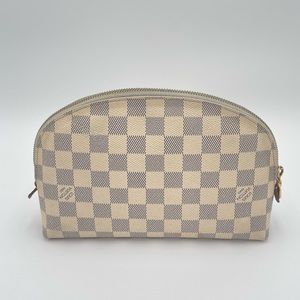 Louis vuitton damier azur GM cosmetic pouch